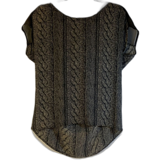 Bellatrix Tops - Bellatrix NORDSTROM Black Geometric‎ Open Back Tunic Blouse Size S